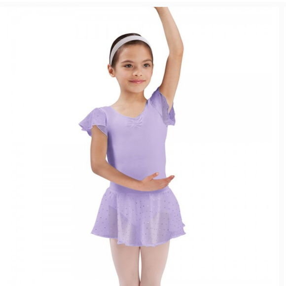 lilac skirted leotard